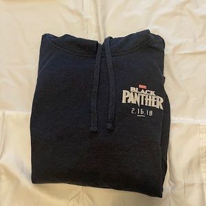 A navy blue marvel black panther hoodie